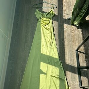 Windsor medium twisted top lime green formal dress